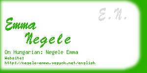 emma negele business card